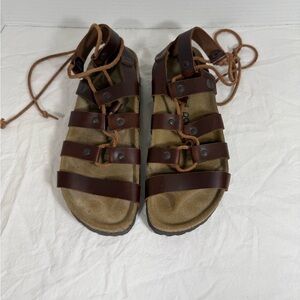 Birkenstock Papillio Gladiator Brown Leather Sandals
